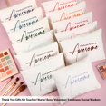 thumbnail image 2 of Bolsas de cosméticos Buryeah Thank You for Being Awesome x24, color blanco, 2 of 6