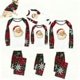 thumbnail image 3 of RXMEKW Ensemble de Pyjama Assorti pour la Famille Manches Longues à Carreaux pour Hommes Femmes Enfants Rouge, 3 of 5