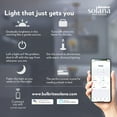 thumbnail image 4 of Bulbrite Solana 2-Pack A19 WiFi Connected Edison Filament LED Smart Light Bulb, Clear, 4 of 6