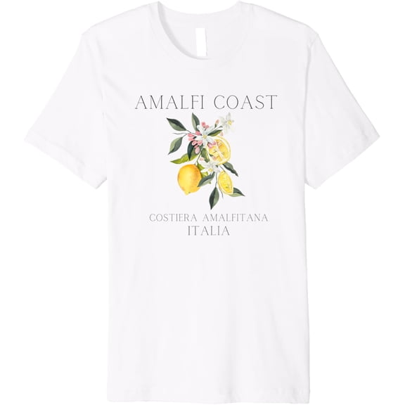 Amalfi Coast Lemons, Amalfi Italy Premium T-Shirt mens t shirt,white,women,funny,misfits,men,journey,t-shirt