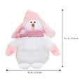 thumbnail image 3 of Christmas Snowman Plush Stuffed Ornaments for Tabletop Party, 3 of 7
