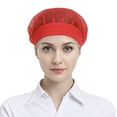 thumbnail image 1 of TOPTIE Mesh Cap Unisex Elastic Band Bouffant Hat Lightweight Breathable Solid Work Cap for Kitchen Restaurant Workshop, 1 of 8