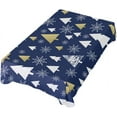 thumbnail image 5 of 60"x60" Christmas Tree Tablecloth, Waterproof Washable Polyester Square Table Cover, Durable Tablecloth for Kitchen Dining Table Party Decor, 5 of 7