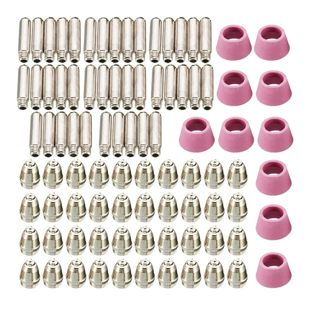 de consumibles de boquils de antorcha de corte de para antorcha de corte Wsd60, cobre galvanizado, repuestos 90PCS Macarena Juegos de cortadores de plasma