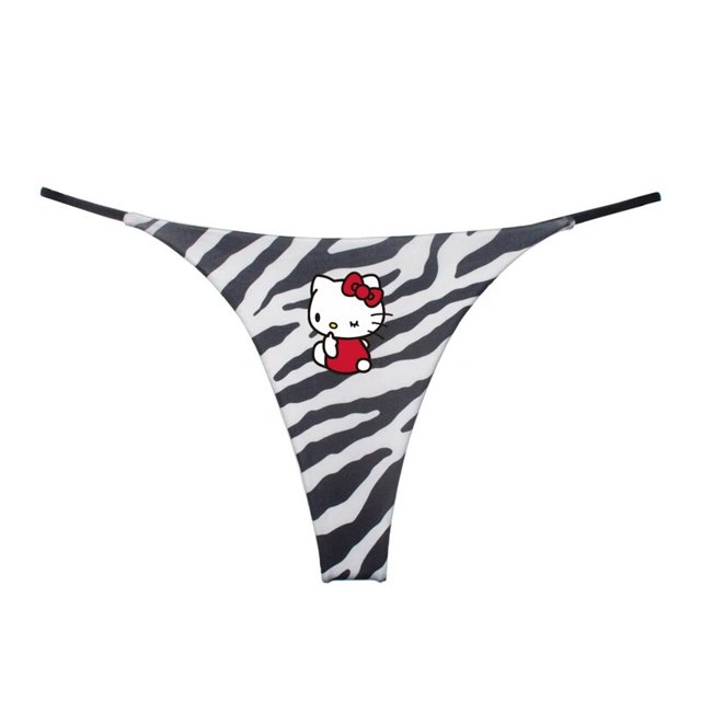 Ropa interior Sexy de Anime de Hello Kitty Sanrio, Tanga de estilo Harajuku, ropa interior de tentación delgada, regalo de cumpleaños Kawaii, chica caliente, imprescindible