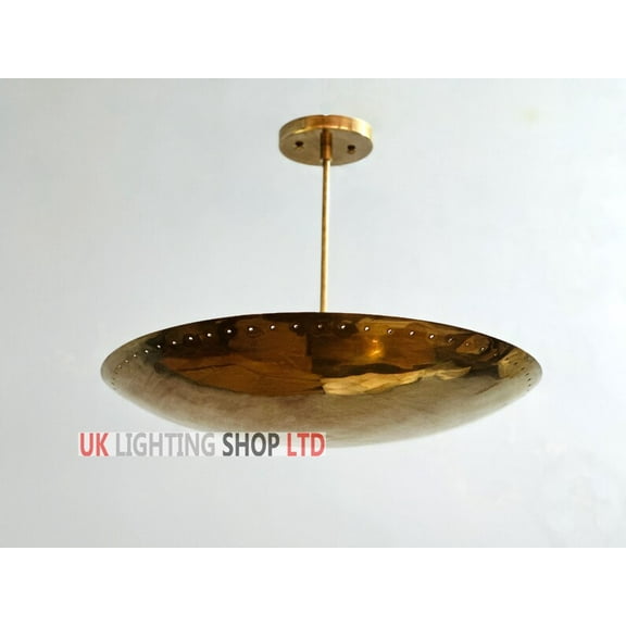 6 Light Elegant Perforerad Ceiling Flushmount Light - Pendant Mid Century Modern Raw Brass Sputnik Chandelier light Fixture