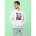 thumbnail image 2 of Smartprints Mens Graphic Hoodie White - Ramen Comic Cotton Blend Regular Fit, 2 of 4