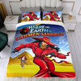 thumbnail image 4 of ¿Dónde Está Carmen Sandiego? Conjunto de sábanas temático, trío de piezas, cómodo y amigable con la piel, diseño único, regalo de decoración para el hogar para familiares, amigos y fans,140cm *210cm, 4 of 6