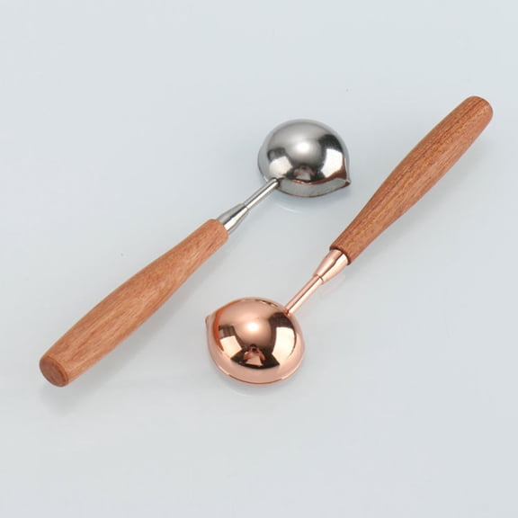 EXHUMKY 2Pcs Teaspoon Measuring Spoon Stainless Steel for Home Users in the Kitchen