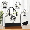 thumbnail image 4 of 7 Pcs Nurse Gifts for Women Christmas Set Rn Appreciation Set Nurses Week Nurses Xmas Gift Include Tote Bag Stethoscope Case Ballpoint Pen Badge Reel Clipboard Keychain(Black,Classic Style), 4 of 7