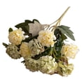 thumbnail image 2 of Hydrangea Artificial Flowers Real Touch Fake Hydrangea Flowers Realistic 12Inch 1 Branch Faux Floral Stems for Wedding Bouquets Home Party Table Centerpieces Vase Decor, 2 of 9