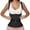 Black, variant on Waist Trainer Corset For Women, Tummy Control Sports Girdle | Tummy Control Waist Trainer with Zipper and Hooks, Steel Boned Waist Trainer Corset with Back Support for Postpartum Recovery