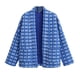 thumbnail image 1 of Parkas de manga larga para mujer, chaqueta de algodón fina, holgada, sin botones, estilo étnico, con estampado de invierno, 1 of 2
