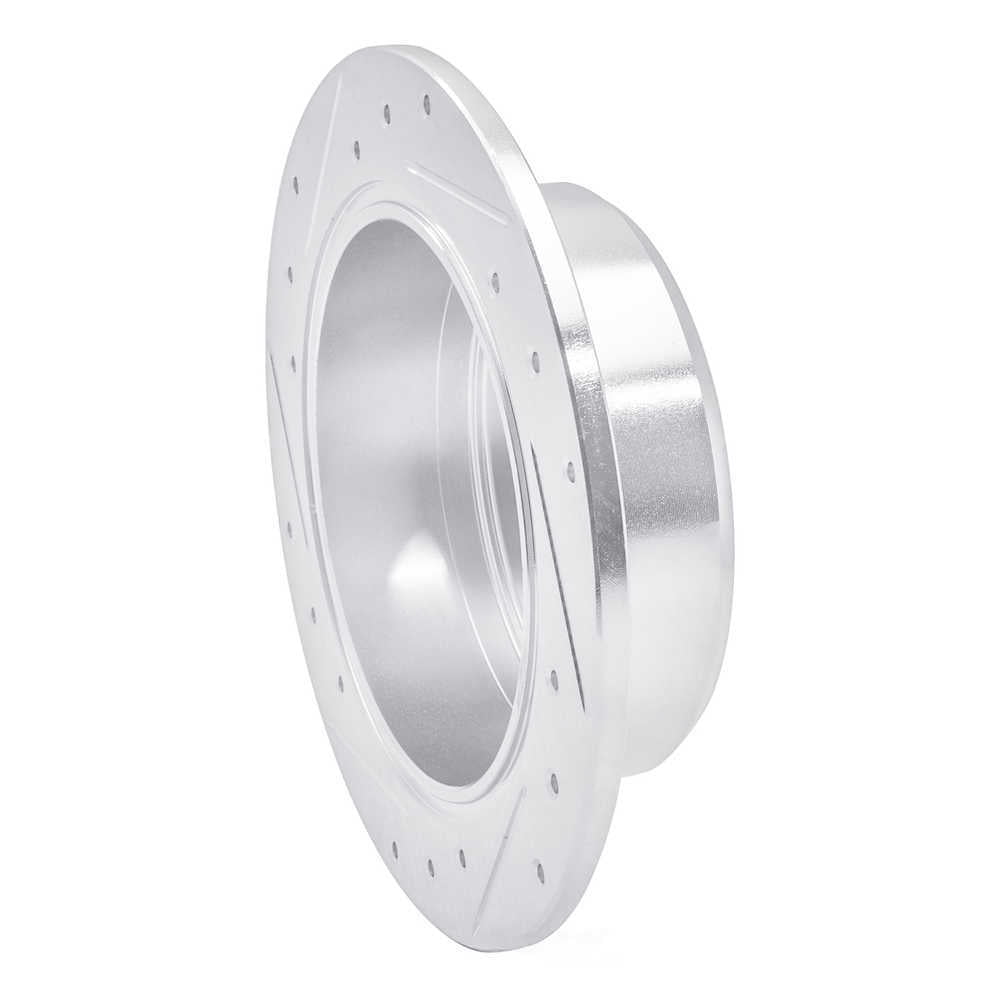 Dynamic Friction Company 631-76054R DFC Brake Rotor - Drilled And Slotted - Silver