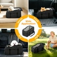 thumbnail image 4 of Pet Booster Seat For Cars, Dog Car Carrier With Safety Harness, Portable Travel Vehicle Pet Bed for Small Dogs, Cats Easy-Clean & Sturdy Construction, Black, 4 of 10