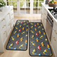 thumbnail image 4 of Kitchen Rugs Sets Of 2,Cartoon Construction Vehicles Dump Trucks Anti Fatigue Kitchen Mat Rugs Non Slip Washable,Decorative Kitchen Floor Mats for Kitchen,Sink,Laundry,17"x47"+17"x47", 4 of 5