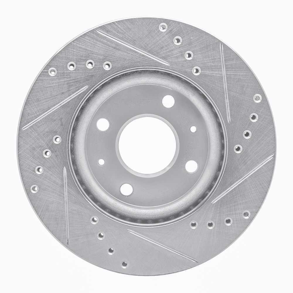 Dynamic Friction Company 631-20005L DFC Brake Rotor - Drilled And Slotted - Silver