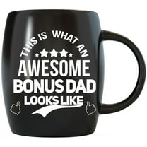 MUG A DAY Awesome Bonus Dad Looks Like Funny Coffee Mug for Stepdad Gifts Ideas for Fathers Day Christmas Birthday