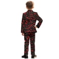 thumbnail image 3 of Xoenoiee Heart Love Arrow Print Boys Suit for Kids Tuxedo Wedding Ring Bearer Outfit, Valentine's Day 2 Pieces Boy Slim Fit Formal Suits with Elastic Band, 9-10 Years, 3 of 7