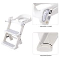 thumbnail image 5 of Rezlli 2 in 1 Foldable Potty Training Seat and Toddler Step Stool Ladder,Triangular Supports,White, 5 of 8