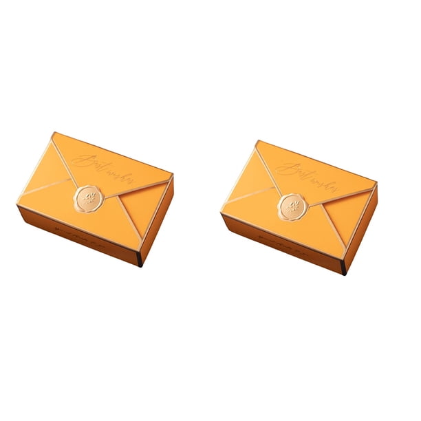 Monstrate Mini caja de dulces 50 piezas contenedor estilo europeo bolsa plegable Naranja