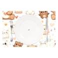 thumbnail image 2 of Happy Bears 12×18 inch Placemats Heat Resistant Washable Foldable Rectangular Placemats Set Decoration Indoor Outdoor for Kitchen Dining Table 4PCs, 2 of 8