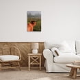 thumbnail image 2 of Highland Cow Gazing Out Canvas Wall Art, design by Jenny Rainbow Fine Art, 2 of 8