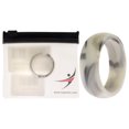 thumbnail image 1 of Alianza de boda de silicona - Mármol blanco-negro de ROQ para hombre - Anillo de 14 mm, 1 of 2