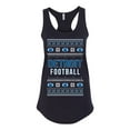 thumbnail image 2 of Wild Bobby City of Detroit DET American Football Fantasy Fan Sports Women Racerback Tank Top, Black, Small, 2 of 6