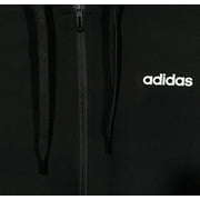 adidas Men’s 3-Stripe Woven Track Jacket Size M Black-White Full Zip Hooded