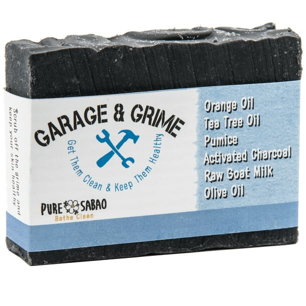Garage & Grime Goat Milk Soap for Really Dirty Hands with Orange