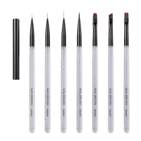 Nail Brush Set for Nail Art Liner Brushes 7PCS Thin Nail Art Brush for Nail Gels Polish Painting Designs Easy to Use