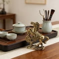 thumbnail image 4 of Giaone Metal Horse Statue Sculptures Decorative Figurines Tabletop Ornament Symbols Wealth Career Home Decorations, 4 of 10