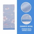 thumbnail image 3 of REGALWOVEN Cotton Geometric Floral Jacquard Hand Towel, 13 x 29 Inch Soft Absorbent Decorative Towel for Bathroom, Kitchen, Home Blue Red Bean 1pk, 3 of 7