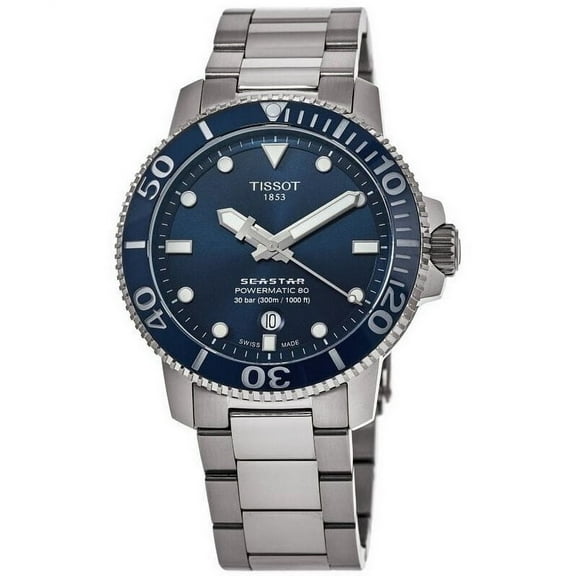 Men's Tissot Seastar 1000 Powermatic 80 Automatic Diver's Watch T1204071104103