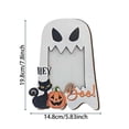 thumbnail image 3 of Halloween Decor Wooden Picture Frame Halloween Party Favors Classic Seasonal Pattern Photo Frame Desktop Decorative Frame For Indoor Household Tabletop, 3 of 7