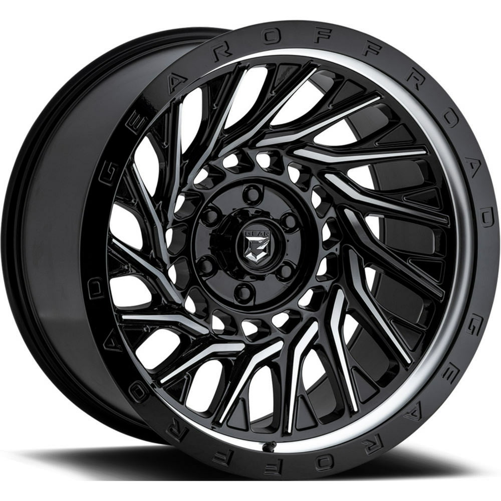 Gear Off Road 757MB 20x12 6x135/6x139.7 44et Gloss Black W/Machined