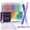 12 Color, variant on FINENOLO Erasable Gel Pens,12 Colors Retractable Gel Ink Pens, Smooth Writing Click Pens with Eraser Tip for Office,Journaling and Everyday Writing
