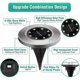 thumbnail image 2 of Paquete de 8 luces solares para exteriores, luz solar de suelo para jardín, iluminación IP65 impermeable, 8 LED de color blanco frío, luces solares de 6000 K, focos empotrables para Pat, 2 of 5