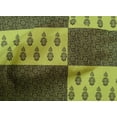 thumbnail image 4 of oneOone Cotton Poplin Lime Fabric Leaves & Floral Block Dress Material Fabric Print Fabric By The Yard 42 Inch Wide, 4 of 4