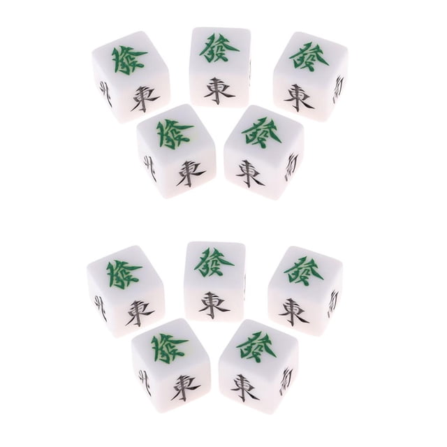 Dados Acrílicos CUTICAT Piezas Mahjong Game Dice