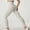 White, variant on Running Women Leggings High Waisted Buttery Soft Scrunch Butt White Yoga Pants Workout Full Solid Leggings