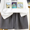 thumbnail image 4 of Xudanell Baby Toddler Pajamas Girl Boy Sleepwear Summer Pja Homewear Short Sets Size 5-6 Years, 4 of 5