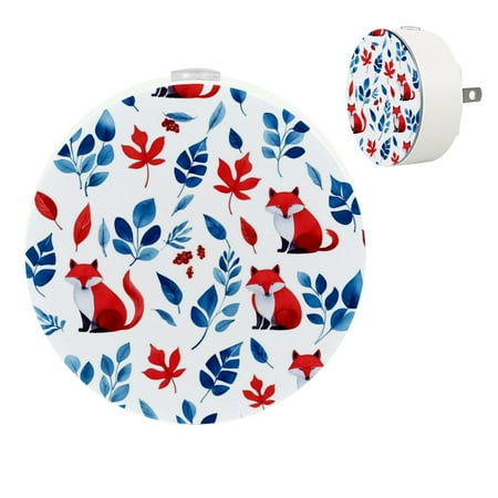 

YZUOUZY Bedside Lamps LED Lamp Small Bedside Lamps Set of 2 Fox Berries Leaves