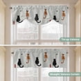 thumbnail image 5 of Japanese Cute Cat Tie Up Valance Curtains for Windows, Kitchen Curtains Window Treatments, Harmony Cartoon Kitty Butterfly Short Window Shades Valances for Bedroom Bathroom Cafe 42"x18", 5 of 8