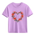 thumbnail image 1 of hengsof T-shirt Imprimé à Manches Courtes pour Enfants, 1 of 3