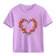 thumbnail image 1 of Blusas y camisas de manga corta con cuello redondo para niños y niñas, camisetas gráficas de manga corta, blusas con estampados bonitos para la temporada escolar., 1 of 9