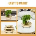 thumbnail image 2 of Wooden Flower Pot Stand Plant Plants Mini Household Vase Indoors Flowerpot Stool Pots, 2 of 6
