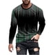 thumbnail image 2 of Blusas y camisas de manga larga con cuello redondo para hombre, blusa informal de manga larga con cuello redondo y estampado., 2 of 5