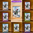 thumbnail image 3 of Hello Winter Pitbull Frosty Morning Walk Welcome Snowy Christmas Acrylic Plaque with Wood Photo Frame Box Terrier Dog Lover Light Box - 02018, 3 of 5